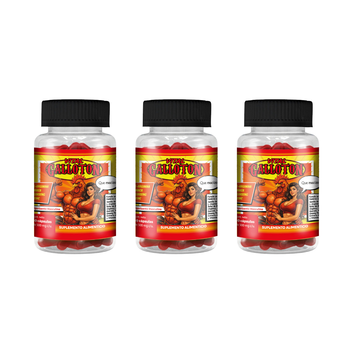 Gallotón Vital 30 cápsulas Kit de 3 piezas – Galloton